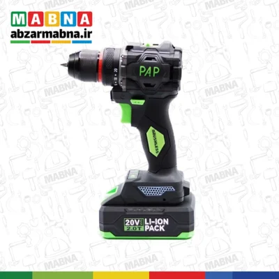BD-2015 دريل شارژي براشلس 20ولت ليتيوم 2دور 2باتري PAP
