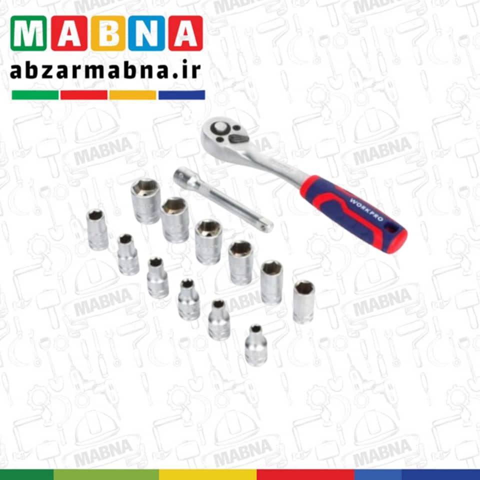 d7fe3896-f584-48e1-9a6d-853b15656c6d ست آچاربکس 14 پارچه درایو1/4 اینچ ورک پرو مدلWP202584 - Image 3