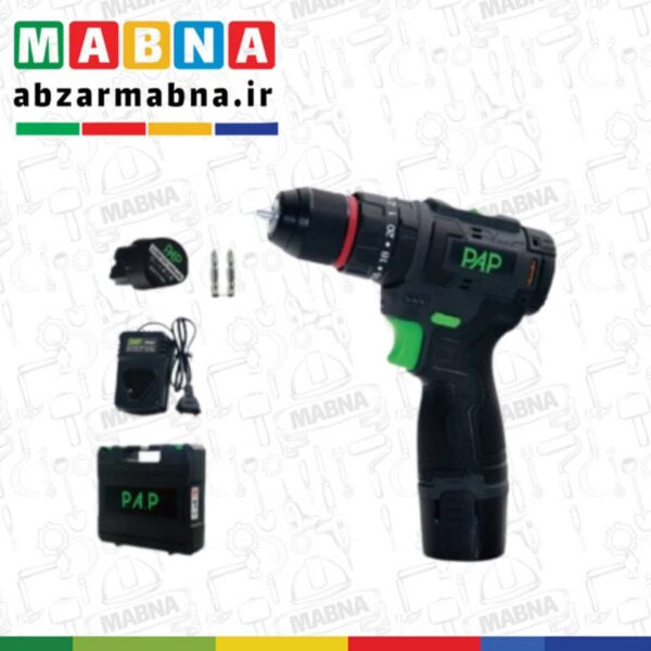دریل شارژی چکشی براشلس12ولت پی ای پی مدلBID-1215 - Image 1